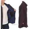 image:imageGioberti Mens 100 Cotton Brushed and Soft Twill Shirt Jacket with Flannel LiningCharcoal