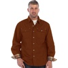image:imageGioberti Mens 100 Cotton Brushed and Soft Twill Shirt Jacket with Flannel LiningCopper