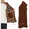 image:imageGioberti Mens 100 Cotton Brushed and Soft Twill Shirt Jacket with Flannel LiningCopper