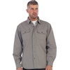 image:imageGioberti Mens 100 Cotton Brushed and Soft Twill Shirt Jacket with Flannel LiningGray