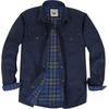 image:imageGioberti Mens 100 Cotton Brushed and Soft Twill Shirt Jacket with Flannel LiningNavy