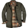 image:imageGioberti Mens 100 Cotton Brushed and Soft Twill Shirt Jacket with Flannel LiningOlive