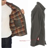 image:imageGioberti Mens 100 Cotton Brushed and Soft Twill Shirt Jacket with Flannel LiningOlive