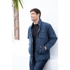 image:imageGioberti Mens 100 Cotton Casual Outerwear Twill Multi Pocket Cargo Shirt JacketNavy