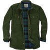 image:imageGioberti Mens 100 Cotton Extremely Soft Corduroy Shirt Jacket with Flannel LiningForest Green