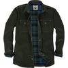 image:imageGioberti Mens 100 Cotton Extremely Soft Corduroy Shirt Jacket with Flannel LiningOlive