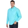 image:imageGioberti Mens 100 Cotton Long Sleeve Casual Twill Oxford ShirtAqua