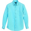 image:imageGioberti Mens 100 Cotton Long Sleeve Casual Twill Oxford ShirtAqua