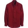 image:imageGioberti Mens 100 Cotton Long Sleeve Casual Twill Oxford ShirtBurgundy
