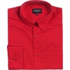 image:imageGioberti Mens 100 Cotton Long Sleeve Casual Twill Oxford ShirtRed