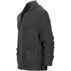 image:imageGioberti Mens 100 Cotton Milano Knit FullZip SweaterCharcoal