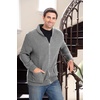image:imageGioberti Mens 100 Cotton Milano Knit FullZip SweaterStone