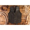 image:imageGioberti Mens 5 Button Faux Leather VestBrown