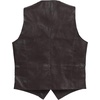 image:imageGioberti Mens 5 Button Faux Leather VestBrown