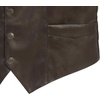 image:imageGioberti Mens 5 Button Faux Leather VestBrown