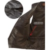 image:imageGioberti Mens 5 Button Faux Leather VestBrown