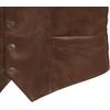 image:imageGioberti Mens 5 Button Faux Leather VestCoffee