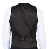 image:imageGioberti Mens 5 Button Formal Wool Blend Tweed Pin Stripe VestBlack