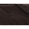 image:imageGioberti Mens 5 Button Formal Wool Blend Tweed Pin Stripe VestBrown