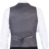 image:imageGioberti Mens 5 Button Formal Wool Blend Tweed Pin Stripe VestGray