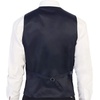 image:imageGioberti Mens 5 Button Slim Fit Formal Herringbone Tweed Suit Vest34  Blue Graph