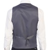 image:imageGioberti Mens 5 Button Slim Fit Formal Herringbone Tweed Suit Vest35  Gray Graph