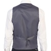image:imageGioberti Mens 5 Button Slim Fit Formal Herringbone Tweed Suit Vest36  Gray Herringbone