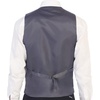 image:imageGioberti Mens 5 Button Slim Fit Formal Herringbone Tweed Suit Vest38  Gray Houndstooth
