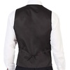 image:imageGioberti Mens 5 Button Slim Fit Formal Herringbone Tweed Suit Vest41  Brown Donegal