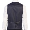 image:imageGioberti Mens 5 Button Slim Fit Formal Herringbone Tweed Suit Vest45  Donegal Gray