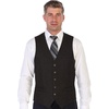 image:imageGioberti Mens 5 Button Slim Fit Formal Herringbone Tweed Suit Vest53  Donegal Dark Brown