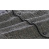 image:imageGioberti Mens 5 Button Slim Fit Formal Herringbone Tweed Suit Vest65  Charcoal Graph