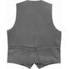 image:imageGioberti Mens 5 Button Slim Fit Formal Herringbone Tweed Suit Vest98  Gray Gridwork