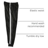 image:imageGioberti Mens Athletic Track Pants with Ribbed Cuff LegBlack  White