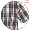 image:imageGioberti Mens Casual Plaid Button Down Short Sleeve Shirt1013  Brown  Navy  Gray Highlight