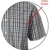 image:imageGioberti Mens Casual Plaid Button Down Short Sleeve Shirt1018  Navy  White