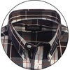 image:imageGioberti Mens Casual Plaid Button Down Short Sleeve Shirt1021  Brown  Navy  Orange Line