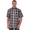 image:imageGioberti Mens Casual Plaid Button Down Short Sleeve Shirt1021  Brown  Navy  Orange Line