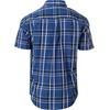 image:imageGioberti Mens Casual Plaid Button Down Short Sleeve Shirt1037  Royal Blue  White Stripe