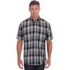 image:imageGioberti Mens Casual Plaid Button Down Short Sleeve Shirt1039  Orange  Gray