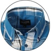 image:imageGioberti Mens Casual Plaid Button Down Short Sleeve Shirt1045  Turquoise  White  Black Line
