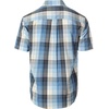 image:imageGioberti Mens Casual Plaid Button Down Short Sleeve Shirt1048  Blue  Striped Band