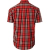 image:imageGioberti Mens Casual Plaid Button Down Short Sleeve Shirt1049  Red  Black  Gray