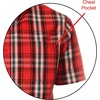 image:imageGioberti Mens Casual Plaid Button Down Short Sleeve Shirt1049  Red  Black  Gray