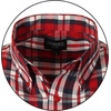 image:imageGioberti Mens Casual Plaid Button Down Short Sleeve Shirt1055  Red  Navy  White