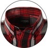 image:imageGioberti Mens Casual Plaid Button Down Short Sleeve Shirt1088  Black  Red