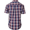 image:imageGioberti Mens Casual Plaid Button Down Short Sleeve Shirt1092  Navy  Red  White