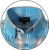image:imageGioberti Mens Casual Plaid Button Down Short Sleeve Shirt1096  Teal  Brown  White