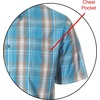 image:imageGioberti Mens Casual Plaid Button Down Short Sleeve Shirt1096  Teal  Brown  White