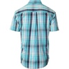 image:imageGioberti Mens Casual Plaid Button Down Short Sleeve Shirt1097  Turquoise  Teal  Navy
